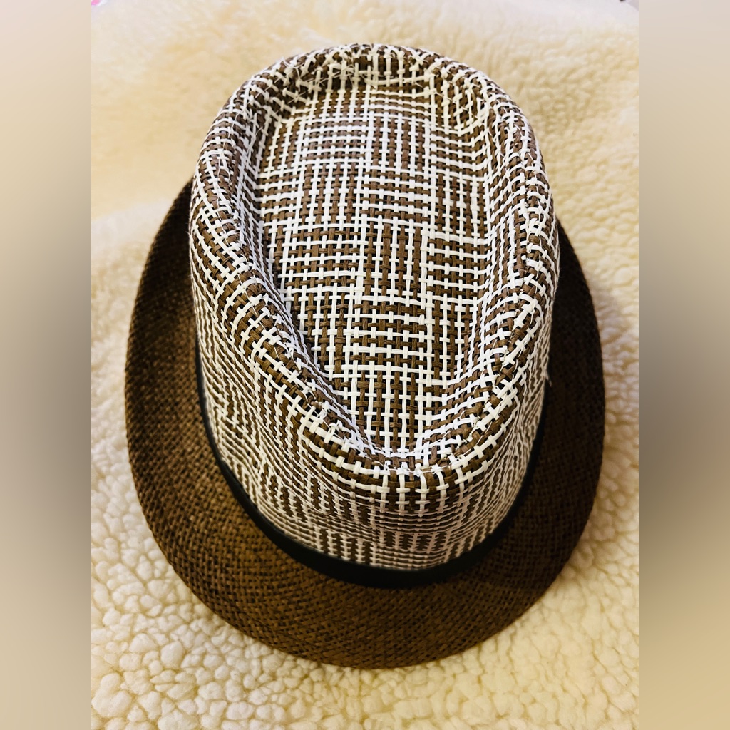 Caribbean Retail Ventures Inc Stylish Brown And White Fedora Hat